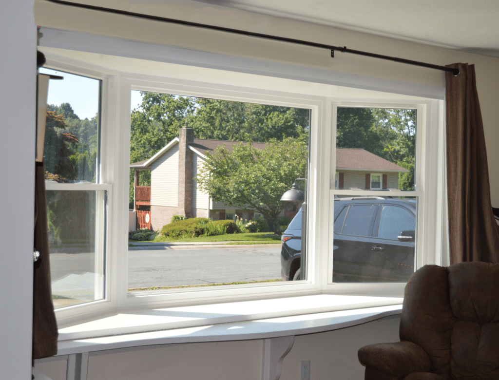 Bay window with window seat